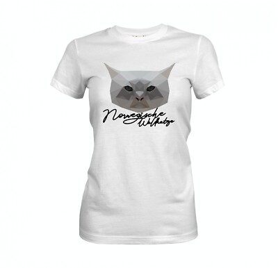 NORWEGISCHE WALDKATZE DAMEN T-SHIRT POLYGON Katze by SIVIWONDER
