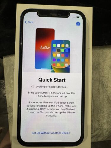 apple iphone 12 64gb blue unlocked fully working mobile cracked screen - Bild 1 von 13