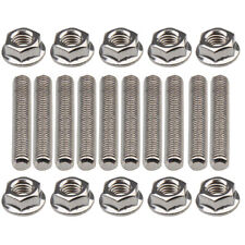 16X Silver Stainless Exhaust Manifold Stud Kit For Ford F150 V8 4.6//5.4L US Ship