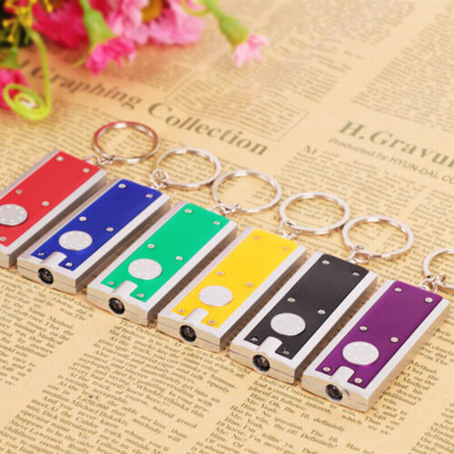 Mini Ultra Bright LED Camping Flashlight Torch Key Chain  Keyring - Afbeelding 1 van 11