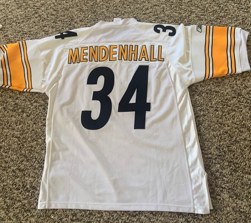 Pittsburgh Steelers On Field White Jersey #34 Rashard Mendenhall Size 48 - Picture 2 of 3