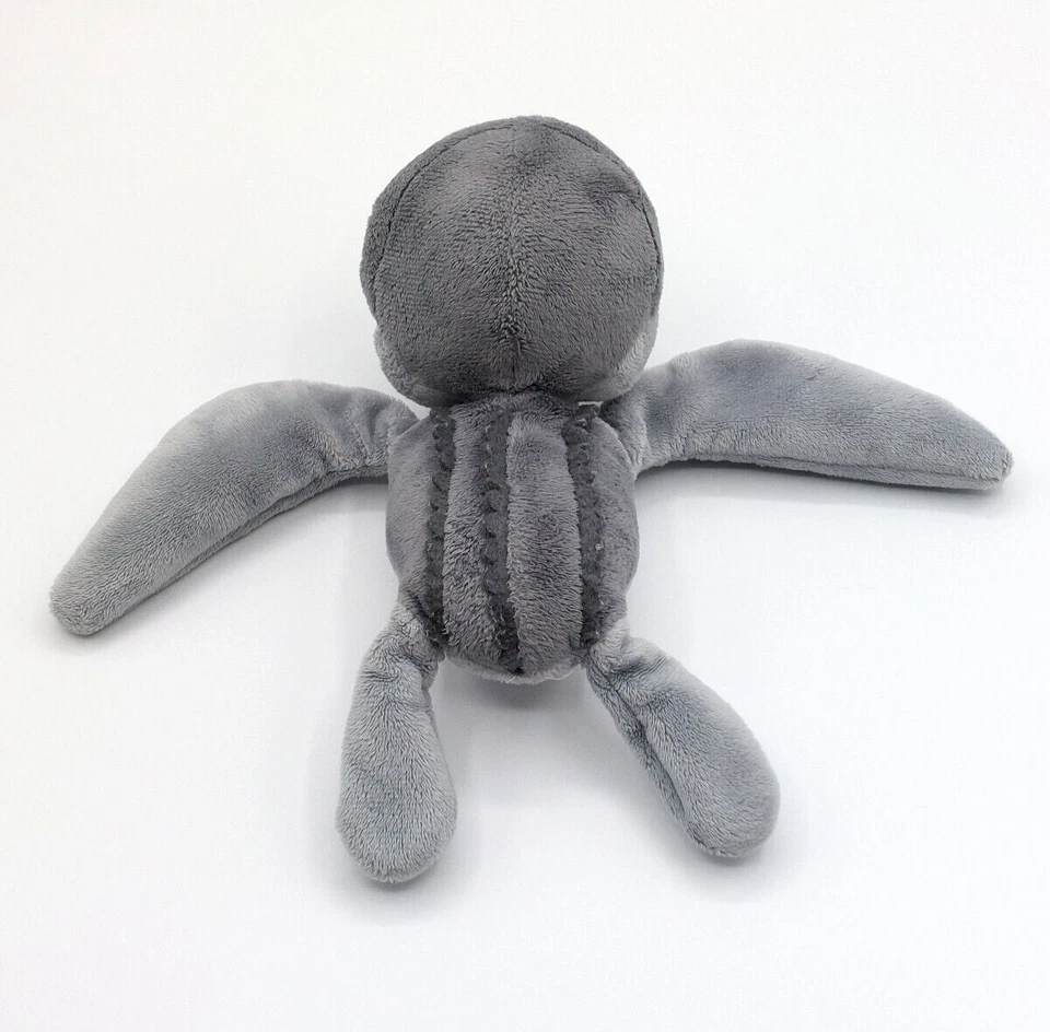 Peluche doudou tortue Ricky SAMMY 2 gris yeux bleus bouche rouge 20 cm - Photo 3/4