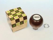 Walnut Gear Shift Knob Fits Audi 4000 & Audi 5000 NOS Amco Brand    8218-76