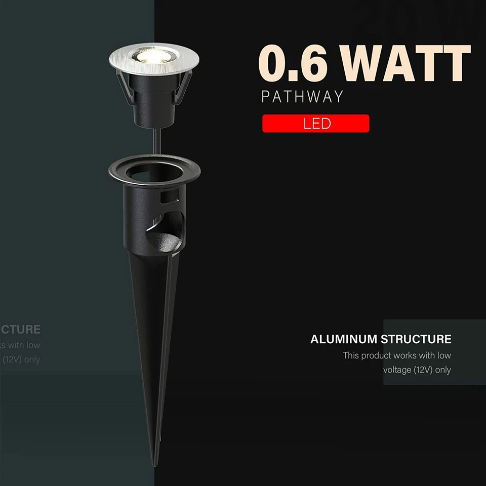 Светодиодные настольные светильники низкого напряжения ландшафтный свет в наземном освещении 6 шт. - Изображение 4 из 4