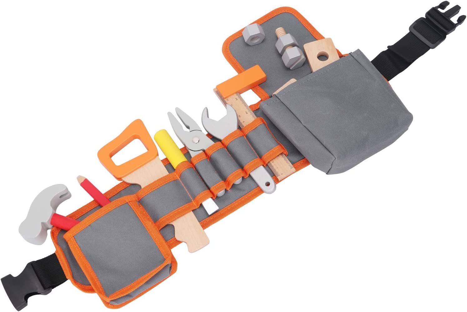 NEW CLASSIC TOYS - Cintura portautensili regolabile con utensili in legno -  ...