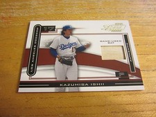 Kazuhisa Ishii 2003 Playoff Piece of the Game #52A Bat Relic Card MLB Dodgers