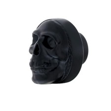 Dash Knob Black Skull 3d Universal Radio Ac United Pacific Hot Rod Rat Rod