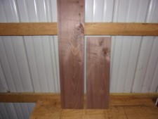 2 PC WALNUT LUMBER WOOD KILN DRIED BOARDS LOT 1574V 15/16" THICK FLAT