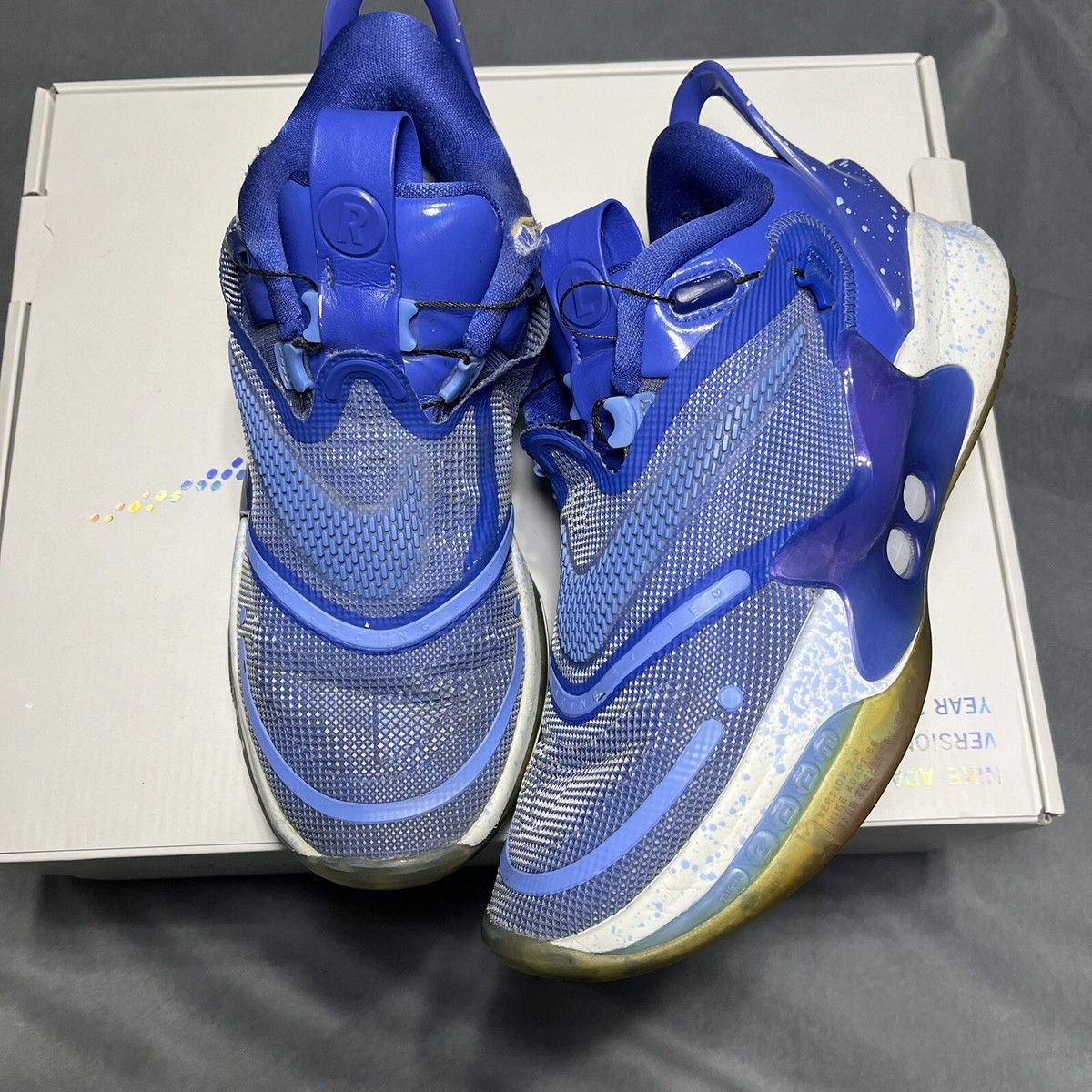 Nike Adapt BB 2.0 Blue Basketball Shoes BQ5397-400 Size Men 7/Wmns