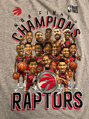 Toronto Raptors Fanatics 2019 NBA Finals Champs Caricature Roster