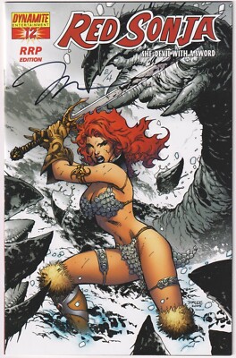 RED SONJA #12 RRP VARIANT DYNAMIC FORCES SIGNED JIM LEE DF COA #2 LTD 4 NM+ 2006