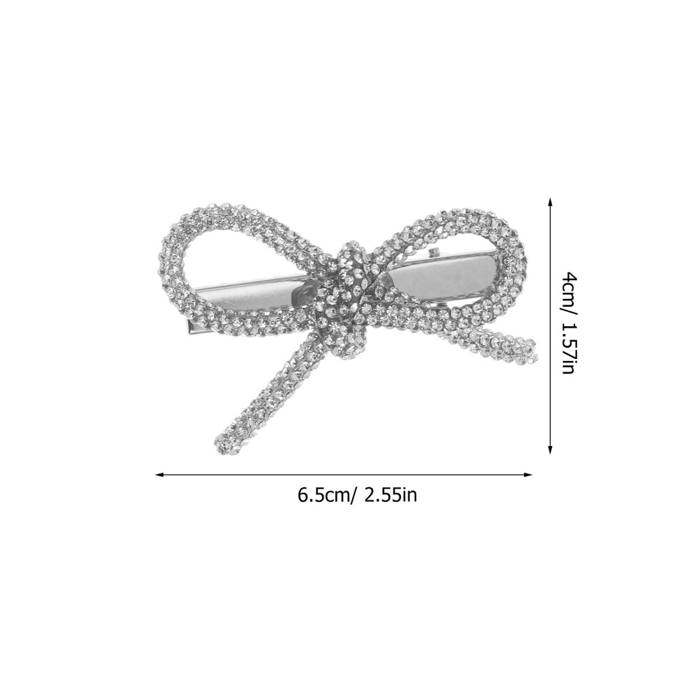 2Pcs Decorative Metal Hair Clips Bow Shaped Hair Clips Delicate Bow