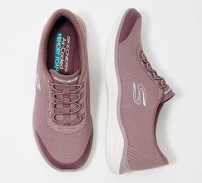 skechers bungee slip ons