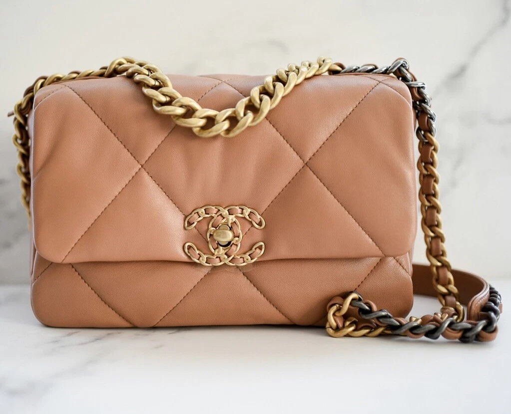 chanel 19 bag caramel