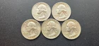 (Lot of 5) 1964D Washington Quarters