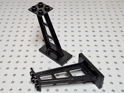 LEGO Stützrang geneigt 2x4x5 (5mm) [4476b] schwarz x2