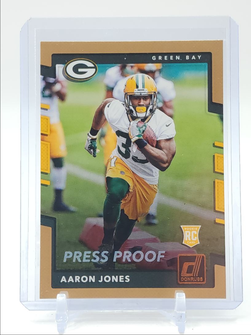 AARON JONES 2017 DONRUSS ROOKIE BRONZE PRESS PROOF PACKERS RC Q2756