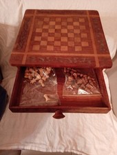 TAVOLINO GIOCO DA A SCACCHI VINTAGE