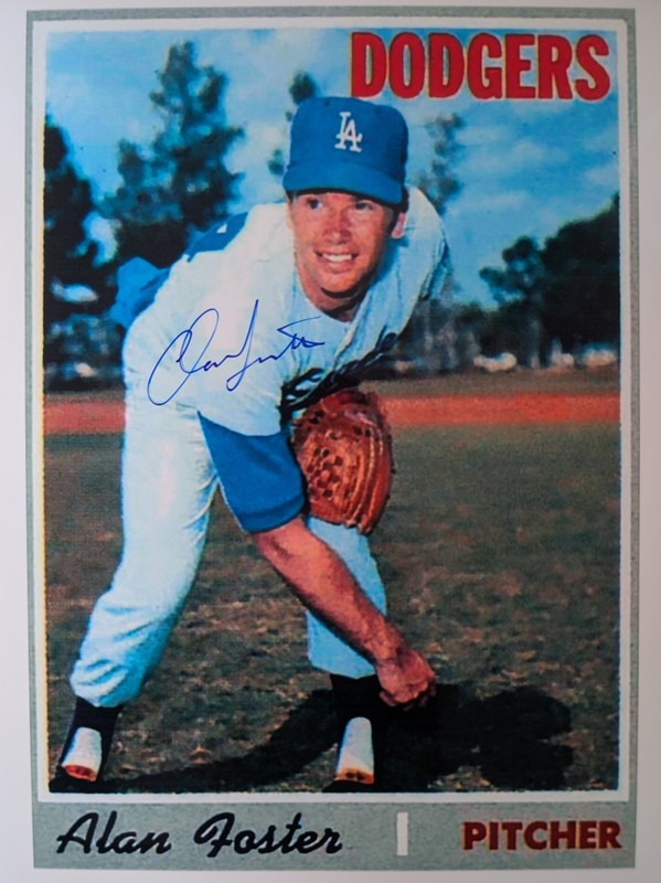 ALAN FOSTER (Los Angeles Dodgers) Signed/Autographed 8x10 Photograph