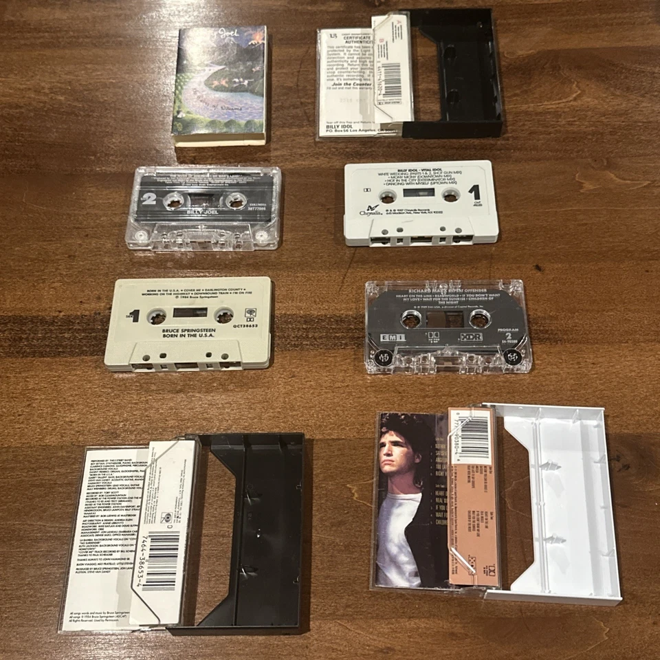 cassette tape bundle Bruce Springsteen, Billy Joel, Billy Idol, Richard Marx 80s - Image 4 of 4