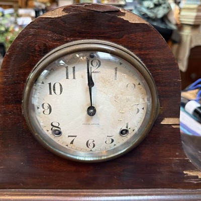 英国　アンティーク　New Hall 1805 年 Vintage INGRAHAM MANTLE CLOCK Napoleon Hat Shape | eBay
