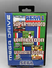 ebay® Auktion 336741058630 | Sega Sports 1 3 in 1 Sega Mega Drive Spiel Super Monaco GP Wimbledon Soccer Thumbnail of ebay® auction 336741058630 | Sega Sports 1 3 in 1 Sega Mega Drive Spiel Super Monaco GP Wimbledon Soccer