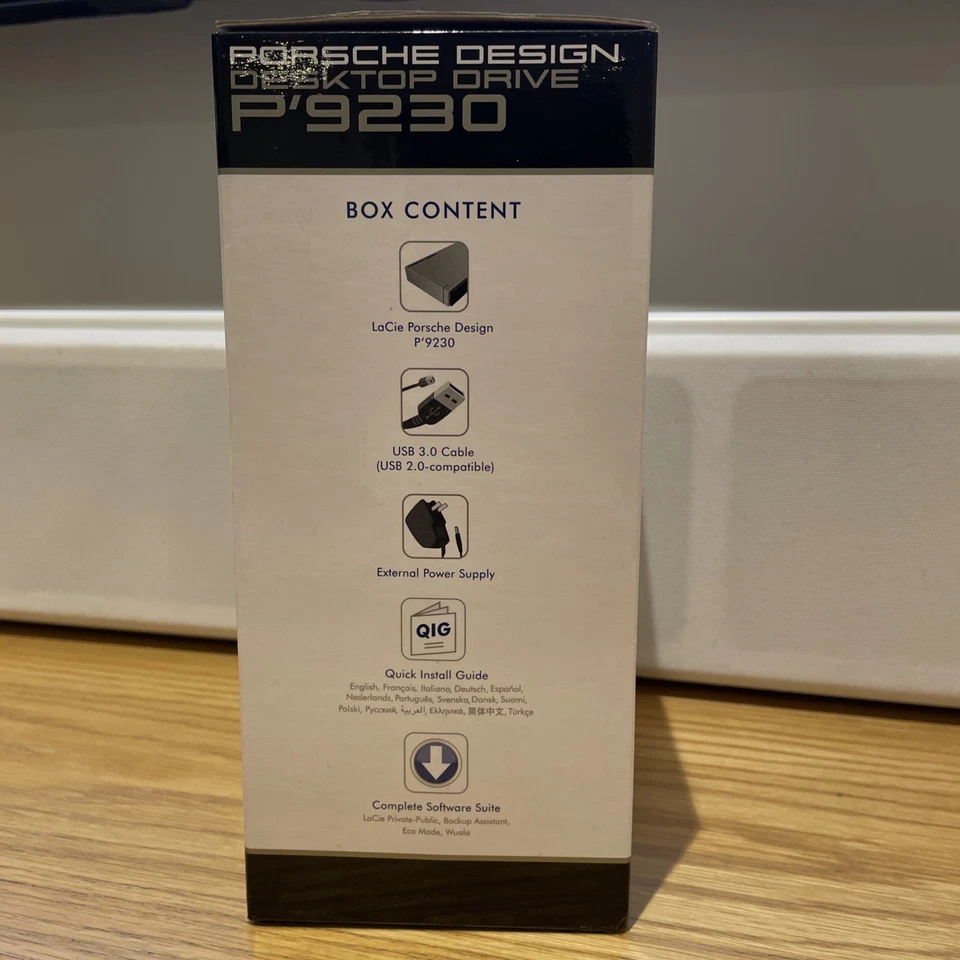 LACIE PORSCHE DESIGN 2TB EXTERNAL PORTABLE HARD DRIVE - Image 4 of 4