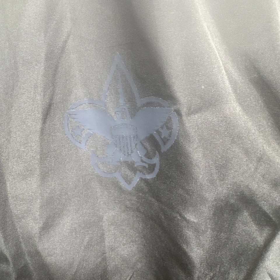 Boy Scouts of America Olive Green Hooded Windbreaker Jacket Adult Medium - Image 2 of 4