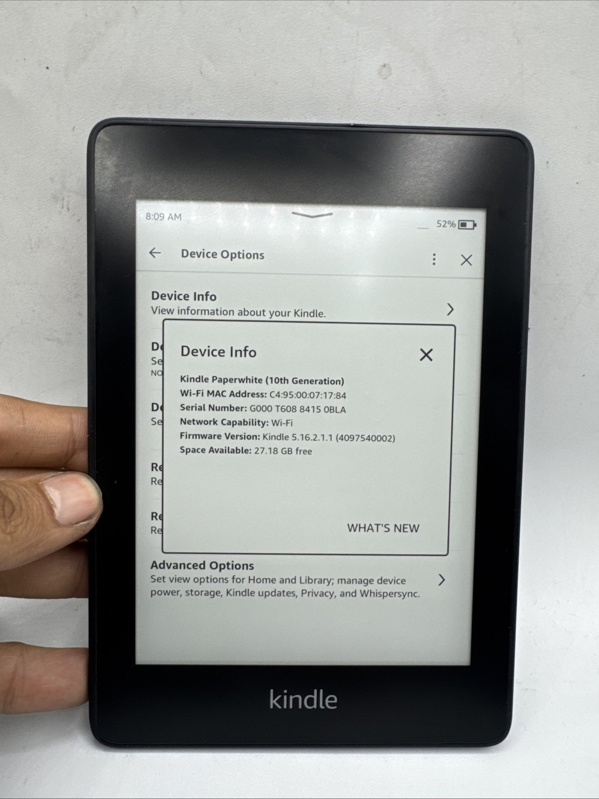 Amazon Kindle Paperwhite (10th Generation) 32GB | P324