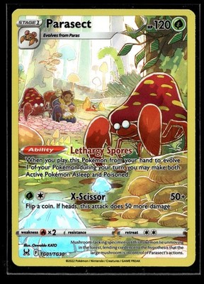 Parasect Ultra Rare SWSH11: Lost Origin Trainer Gallery TG01/TG30 NM