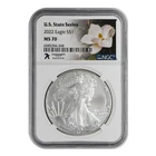 2022 1 oz American Silver Eagle NGC MS-70 U.S. State Series: Mississippi