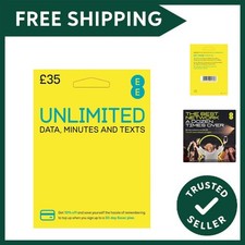 EE Pay As You Go SIM Card UK PREPAID PAYG £35 Bundle - UNLIMITED DATA + Texts...