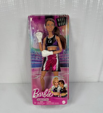 Barbie Made to Move Boxer Doll w/ Gloves & Accessories Brown Hair