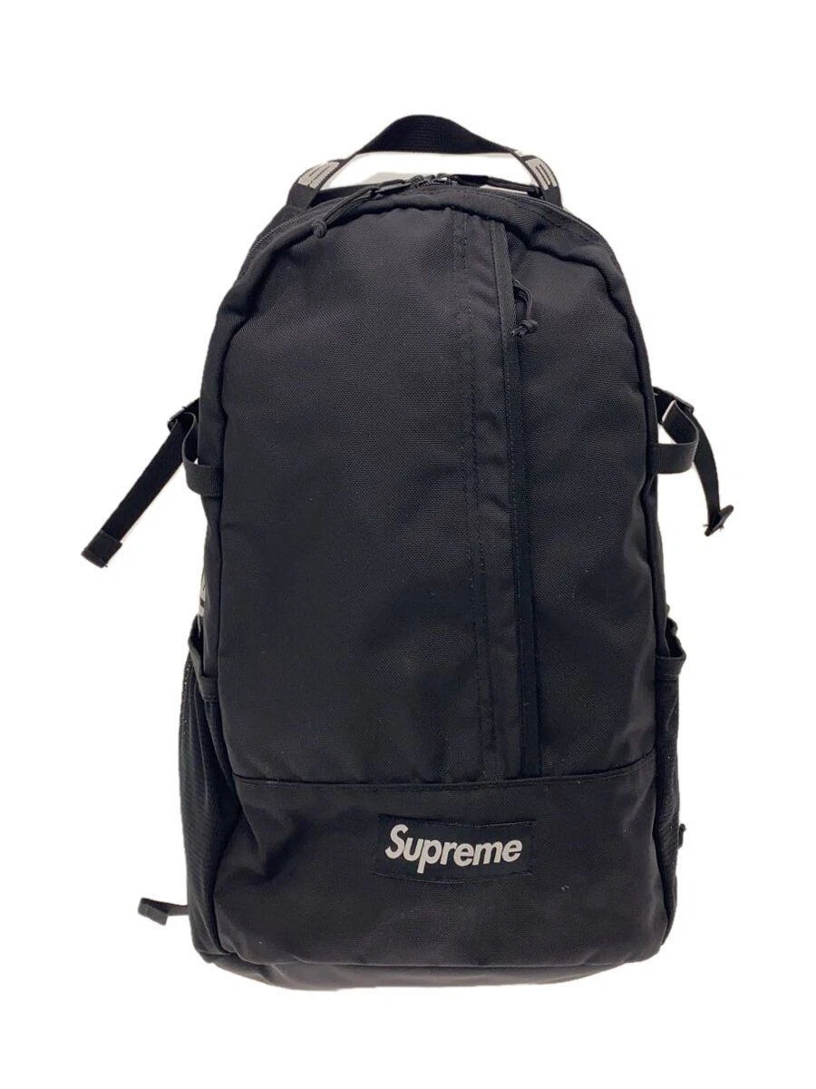 Supreme Backpack 18SS BACK PACK sac à dos nylon noir solide occasion