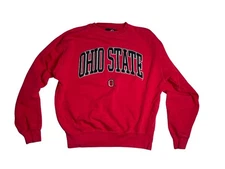 Ohio State Buckeyes Red Crewneck Sweatshirt Men’s Size L J America Pullover