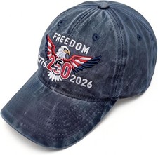 250 Anniversary USA Hat,Embroidered Eagle 1776-2026 Anniversary Hat for Men Wom