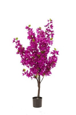 artplants Bougainvillea Kunstbaum JONKFAN Kunststamm, violett, 145cm