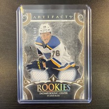 Zachary Bolduc 2024-25 Upper Deck Artifacts Rookies Material Gold /499 #182