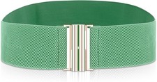 Cobee Wide Stretchy Belts for Women, Vintage Elastic Waist Belts Fashion Retro