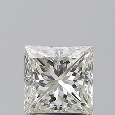 Cert. GIA 1.70 Carat Princess Natural Mined Diamond Loose J color SI2 clarity 3470.29 per carat