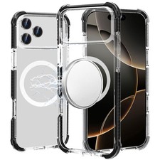For iPhone 17 Pro Max Case Magnetic Circle Acrylic ShockProof  Tempered Glass
