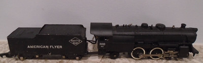 AMERICAN FLYER #300AC S GAUGE READING 4-4-2 ATLANTIC SERVICED + RUNS GREAT
