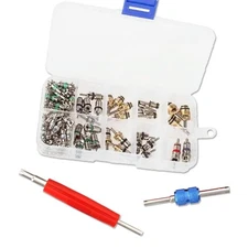 102PC Air Conditioning Accessory Kit with Core Remover for easy Tire