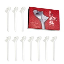 10 Pieces Flight Path Golf Tees, More Distance  Accuracy Reduce Friction Holder