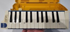 Vintage 1970s KAWAI 25-A Keyboard Harmonica Melodica Japan Blue w/ Hard Case