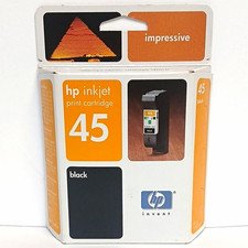 HP 45 Genuine/Original Black Inkjet Print Cartridge for HP Printers