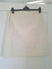 Seasalt Figtree Rocks Skirt Size 18, Chalk (Cream) Cotton Twill Knee Length BNWT