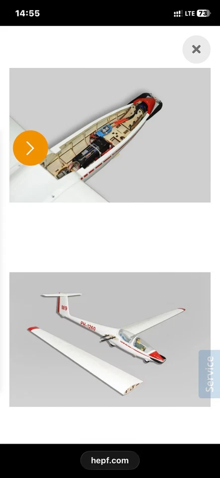 Phoenix Artikelnummer: GL06 ASK-21 - 320 cm - E-Version Segler ARF NEU OVP - Bild 2 von 4