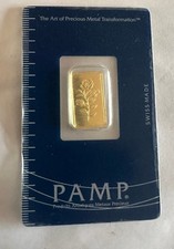 PAMP Suisse Gold Bar 2.5g 24K Pure, Certified, Sealed 3113.83 per troy oz