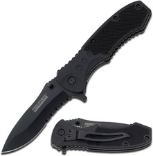 Reliable Tactical Folding Knife with Quick-Deploy Spring Assist, 3.5 in. Blade